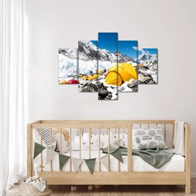 Tablou - Camping la munte (150x105 cm)