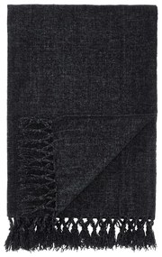 Pătură neagră din janilie 130x170 cm Wilson – Catherine Lansfield