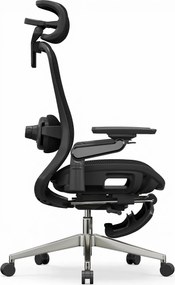 RESIGILAT- SYNO-H-MF Scaun ergonomic, suport lombar cu Masaj, sezut translatabil, cotiere 6D, tetiera 2D, suport picioare, Mesh, Negru