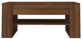 Masuta de cafea, stejar maro, 102x55x45 cm, lemn prelucrat 1, Stejar brun