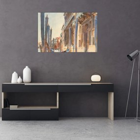 Tablou - John Singer Sargent, Gondola Moorings on the Grand Canal, reproducere (90x60 cm)