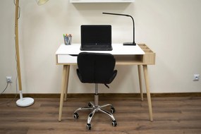 OFERTA Scaun de birou negru AVOLA din piele ecologica II. calitate