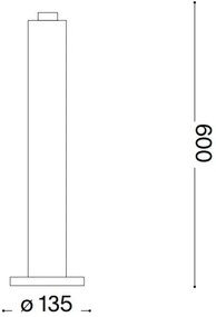 Ideal Lux - Lampă exterior CLIO 1xE27/42W/230V 60 cm IP44 negru