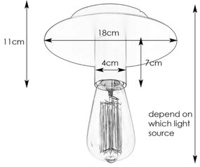 Plafonieră PIATTO 1xE27/40W/230V auriu Markslöjd 108541