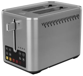 Prajitor de paine inteligent AENO ATS0004, 1600W, 4 felii, 6 trepte, 3 functii, Tava pentru firimituri detasabila, Inox