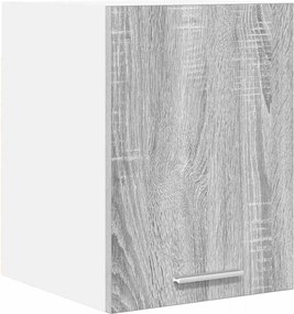 vidaXL Dulap suspendat Gri Sonoma și Alb 30 x 31 x 40 cm Lemn compozit