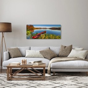 Tablou cu punte roșie (120x50 cm)