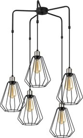 Lustră metalică Opviq lights Nestros, negru