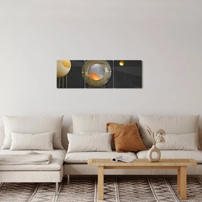 Tablou - Abstract (cu ceas) (90x30 cm)