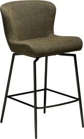 Scaun de bar kaki tapițat (înălțime șezut 67,5 cm) Glam – DAN-FORM Denmark