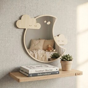 Oglindă Decorativă din Lemn pentru Camera Copilului | Over the Moon
