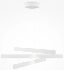 Lustra LED suspendata design modern Origami alb