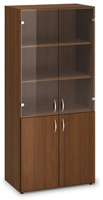 Dulap înalt ProOffice 80 x 47 x 178 cm, nuc