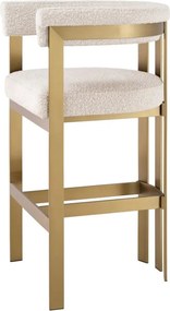 Scaun de bar design LUX, Bar Stool Clubhouse crem