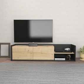 Comoda TV Krog - Antracit, Oak