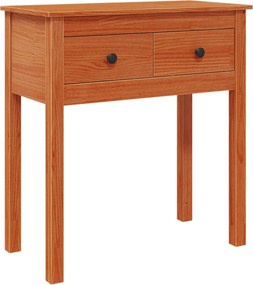 vidaXL Masă de consolă Maro Ceară 70 x 35 x 75 cm Lemn masiv de pin