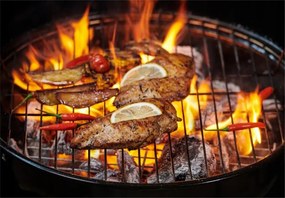 ShopJK GRĂTAR DE GRĂDINĂ ROTUND BBQ5276