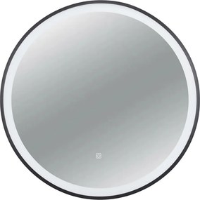 Oglinda cu iluminare si dezaburire Balneo Venus 90 cm cu rama neagra