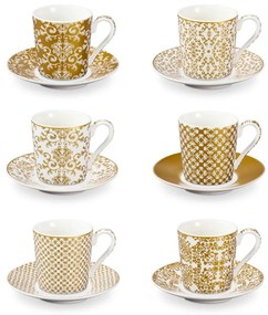 Cești aurii 6 buc. din porțelan My Coffee – Tescoma