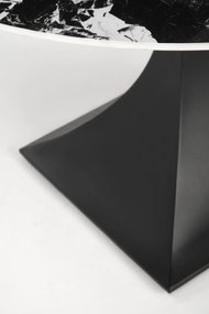 Masa rotunda Manuel marmura neagra/negru - ø120/h77 cm