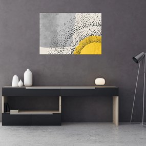 Tablou - pictură abstractă de plajă N⁰3 (90x60 cm)