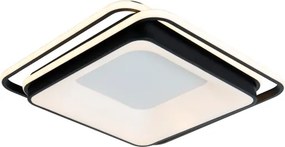 Brilagi - plafonieră LED dimmabilă FLARE LED/102W/230V 50x50 cm neagră + telecomandă