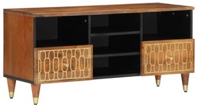 vidaXL Comodă TV, 100x33x46 cm, lemn masiv de mango