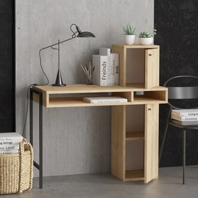 Masă PC Dove (Stejar + Negru). 1073558