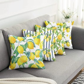 Fețe de pernă 4 buc. 43x43 cm Lemons – Mila Home