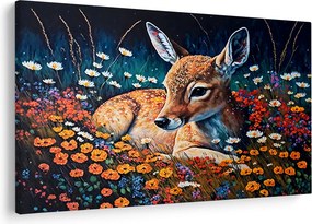 Tablou - Cerb pictat (90x60 cm)