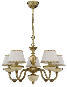 Candelabru din alama 5 brate design italian 6422