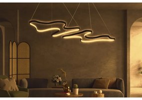 Lustră LED suspendată pe cablu DUPLE ARTISAN LED/80W/230V 4000K neagră