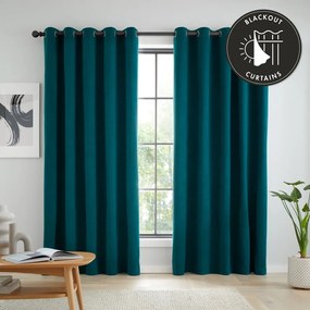 Draperii turcoaz blackout 2 buc. 168x229 cm Wilson – Catherine Lansfield