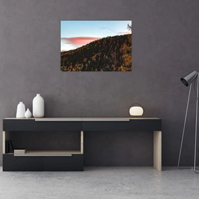 Tablou pe sticlă - Zori de zi (70x50 cm)