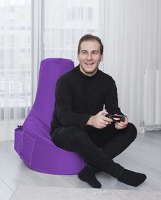 Fotoliu puf pentru grădină EVA Sport - Purple