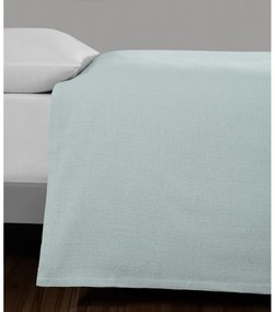 Cuvertură verde-mentă din bumbac pentru pat dublu 200x230 cm Serenity – Mijolnir
