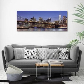 Tablou canvas Manhattan pe timp de noapte
