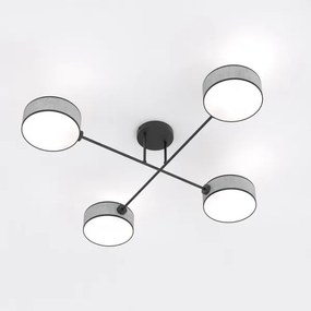 Lustră aplicată MAGA, 4 x E14, 10W, 230V, gri