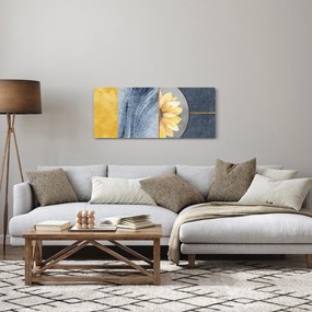 Tablou - Forme și flori (120x50 cm)