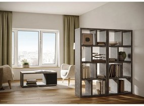 Bibliotecă gri cu aspect de beton 70x159 cm Berlin – TemaHome