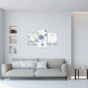 Tablou - Lebede albastre (90x60 cm)