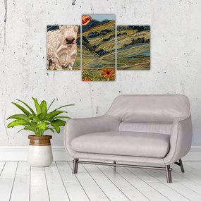 Tablou - Imitație de motiv tricotat (90x60 cm)