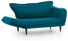 Canapea cu 2 Locuri Vino Daybed, Verde Petrol, Extensibila