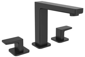 Sapho - Baterie pentru lavoar TURSI, montaj în 3 orificii, negru mat