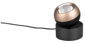 Veioză neagră-bronz LED (înălțime 14 cm) Orbit – Trio Select