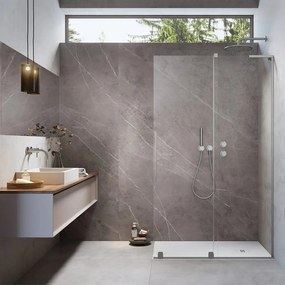 Paravan de dus tip Walk-in Radaway Furo SL nichel periat-transparent 110 cm sticla securizata 8 mm dreapta