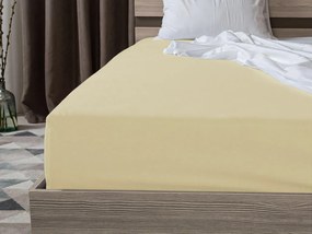 Cearsaf Jersey EXCLUSIVE cu elastic 180 x 200 cm crem