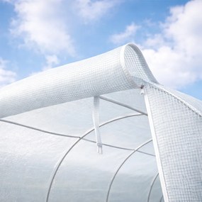 Cort din folie 200x200x300 cm cu cadru ranforsat + folie albă