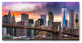 Tablou pe sticlă acrilică Manhattan new york city