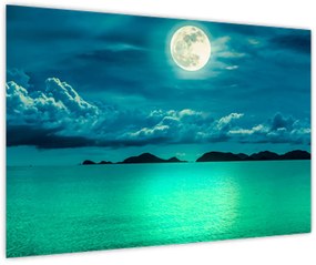 Tablou - Luna plină deasupra apei (90x60 cm)